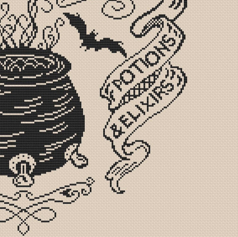 Witches Brew Cross Stitch Pattern