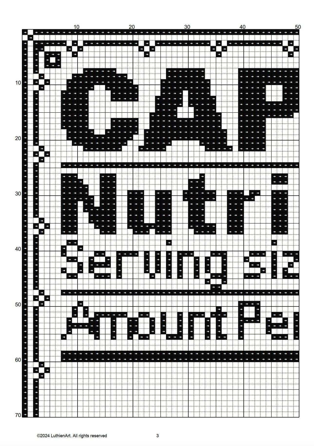 Zodiac Nutrition Facts Capricorn Cross Stitch Pattern