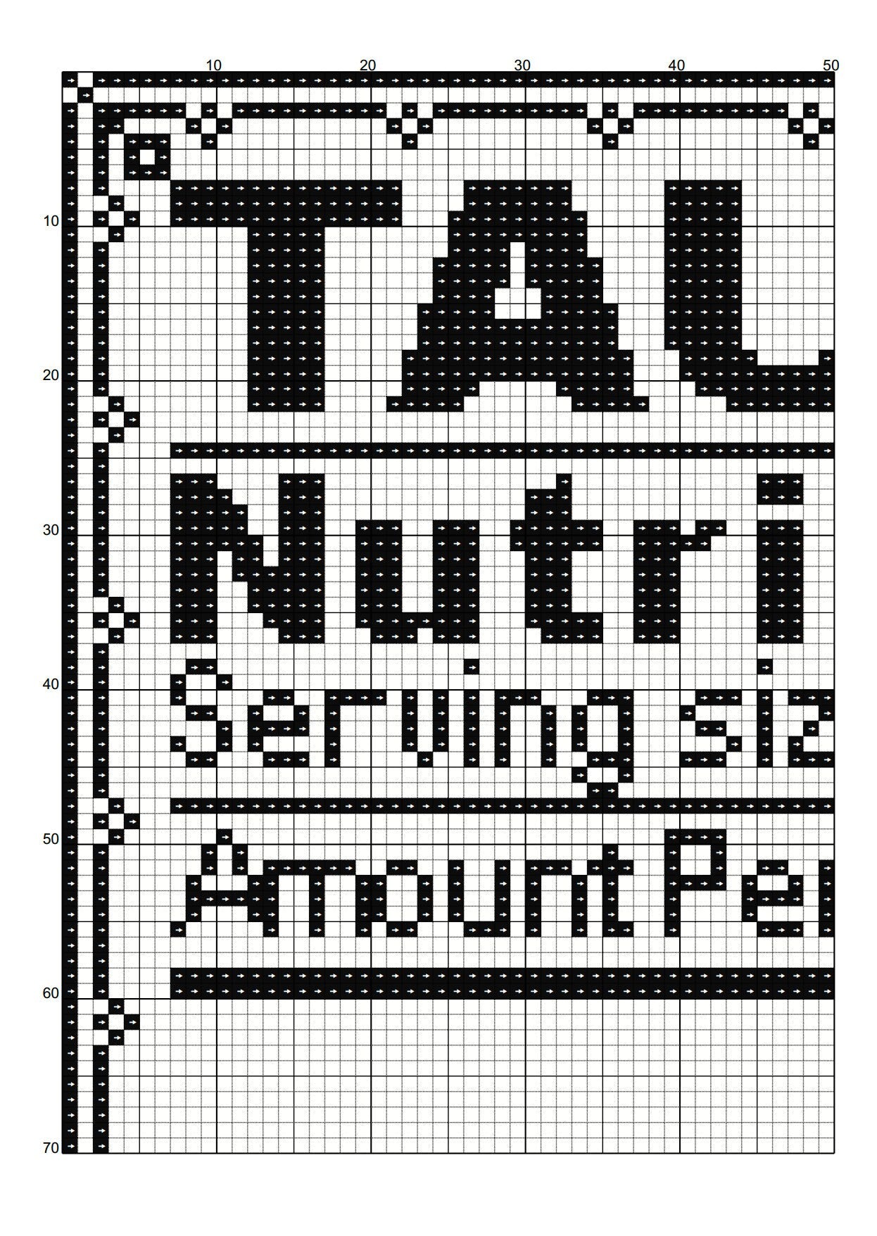 Zodiac Nutrition Facts Taurus Cross Stitch Pattern