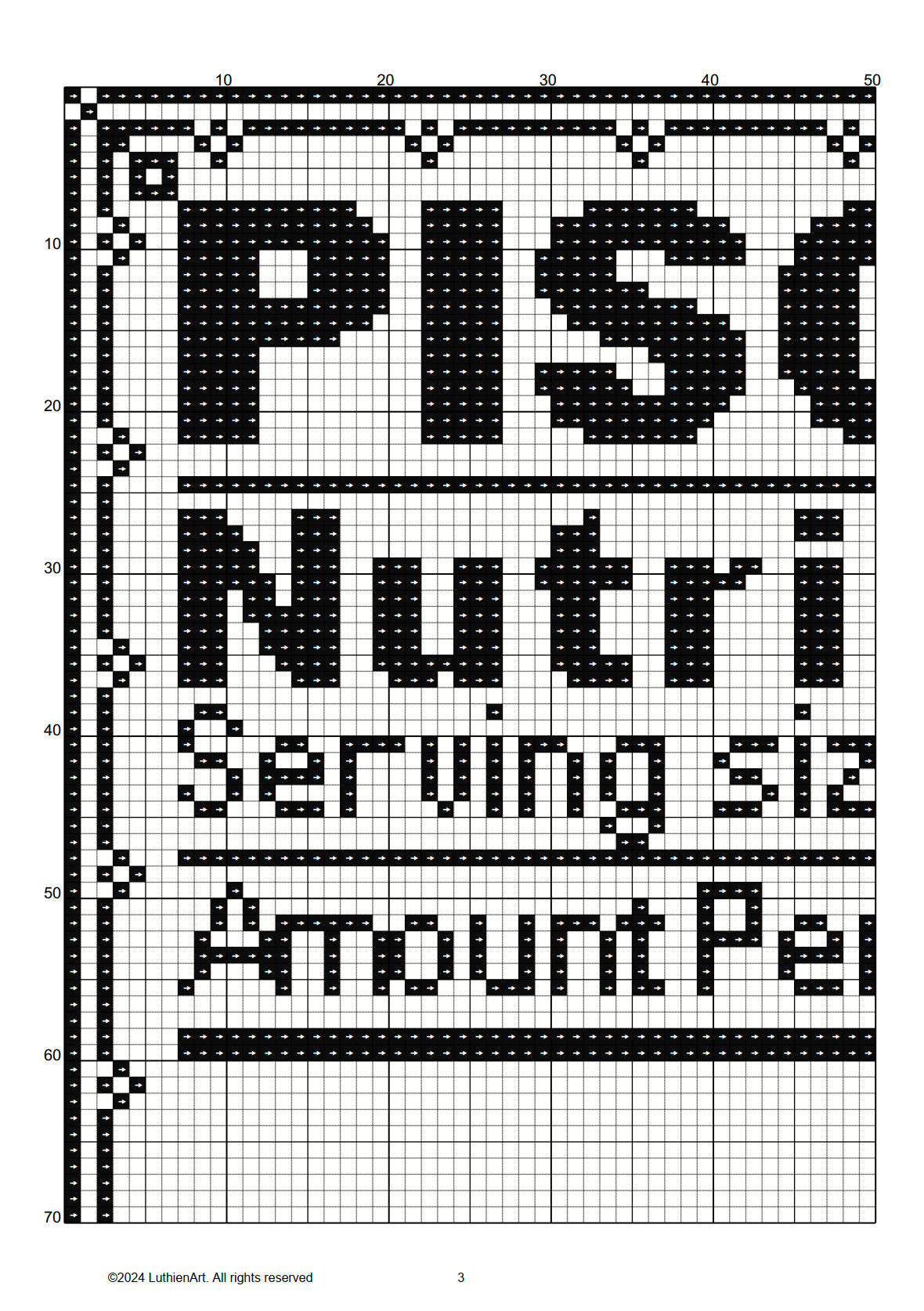 Zodiac Nutrition Facts Pisces Cross Stitch Pattern