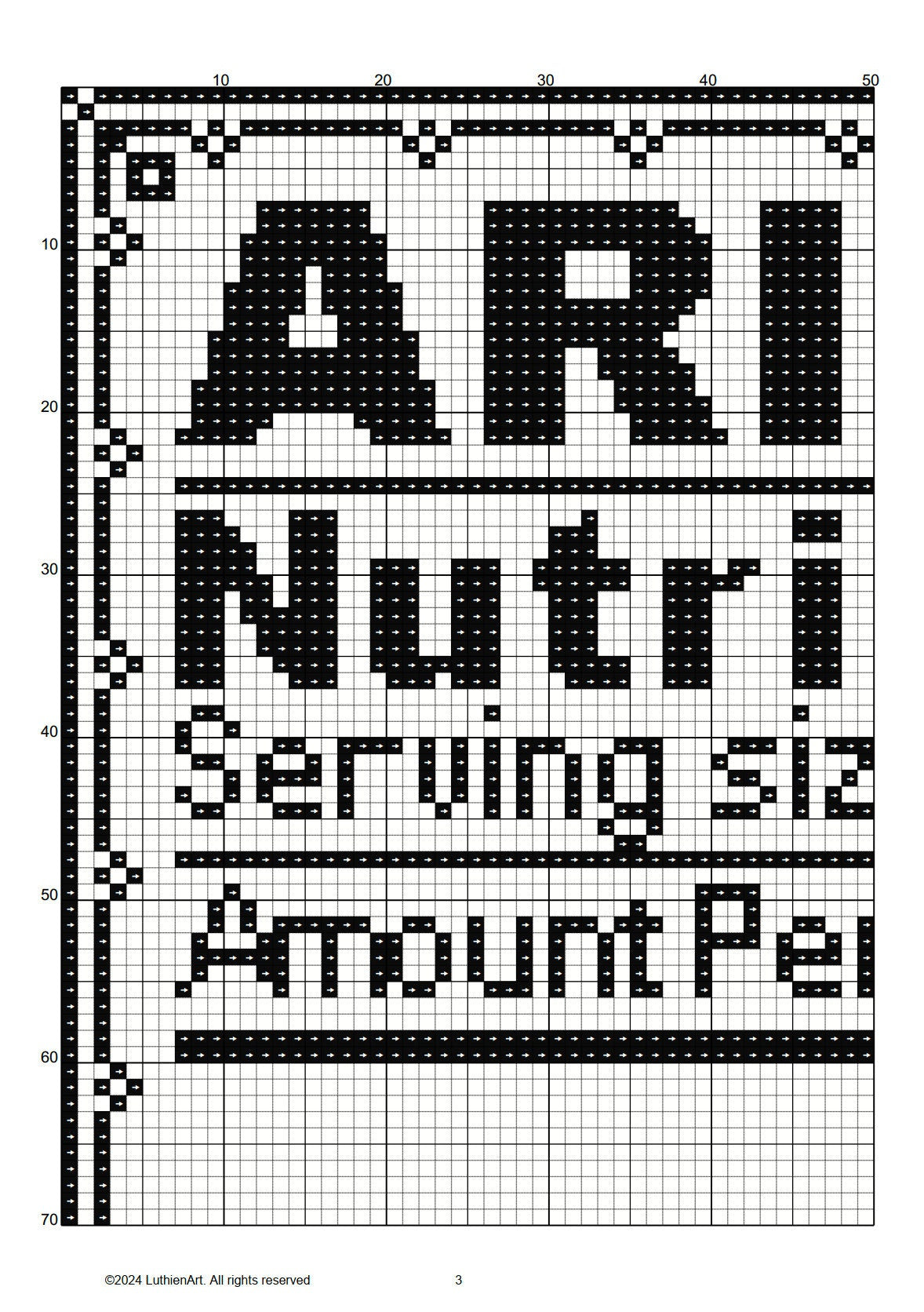 Zodiac Nutrition Facts Aries Cross Stitch Pattern