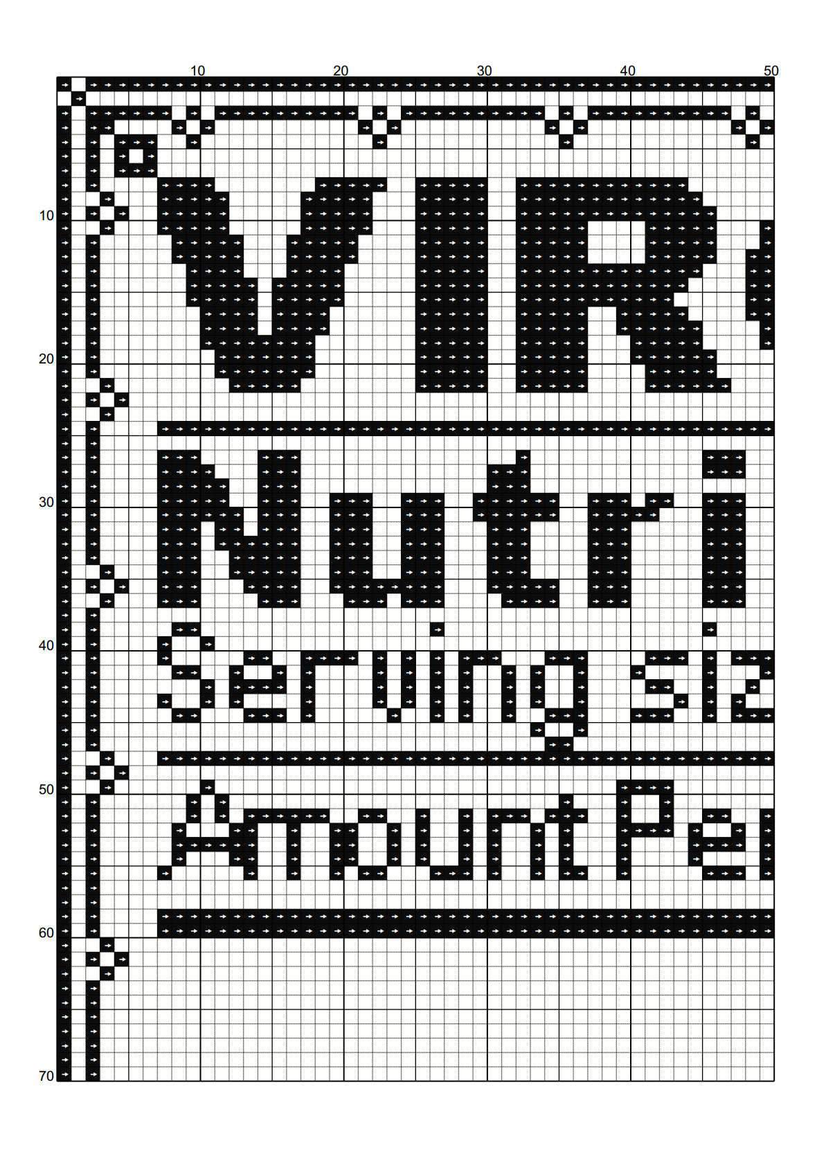 Zodiac Nutrition Facts Virgo Cross Stitch Pattern