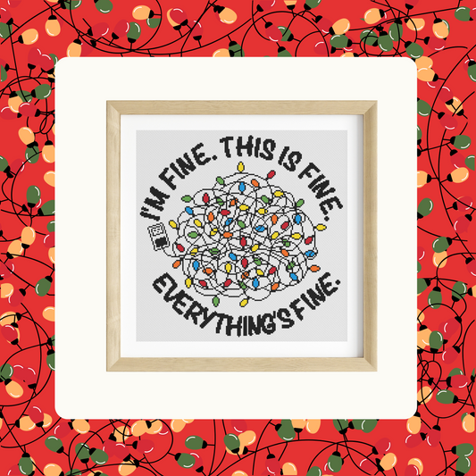 The Jolly Crisis Christmas Cross Stitch Pattern