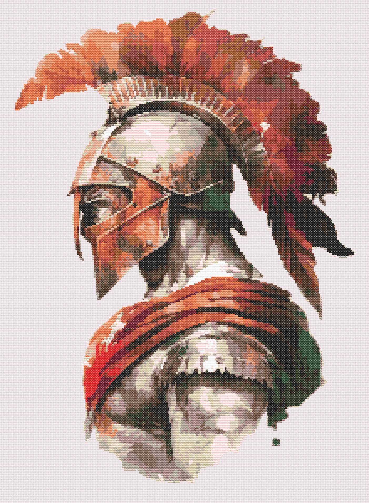 Ancient World Achilles Cross Stitch Pattern