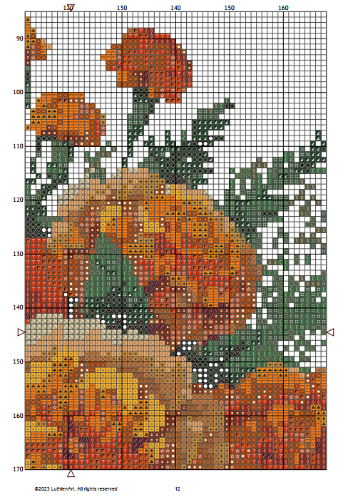 Vintage October Birth Month Flower Cross Stitch Sampler