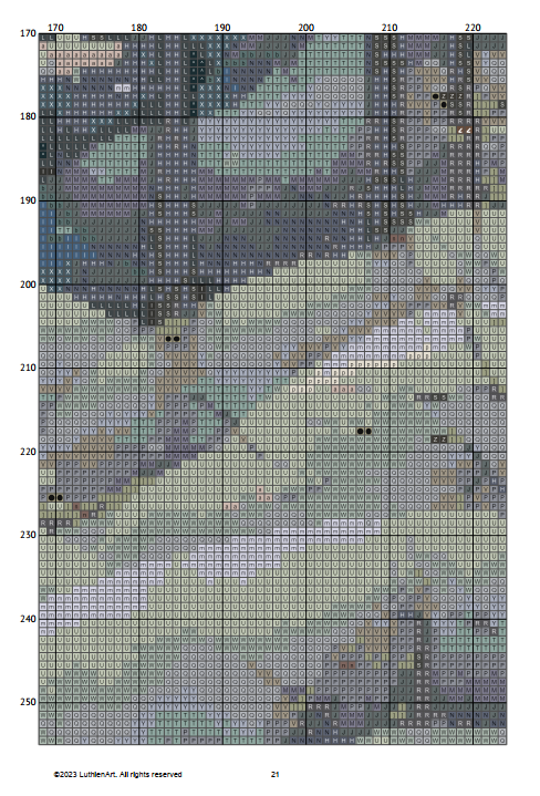 Holly Forest Elven Forest Cross Stitch Chart